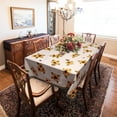 thumbnail image 5 of Sunflower Tablecloth Rectangle 60 x 84, Vintage Floral Tablecloth Table Cover, Washable Sunflowers Butterfly Table Cloths for Parties, Kitchen Dining Table, Polyester Fabric Flower Tablecloth, Decor, 5 of 6
