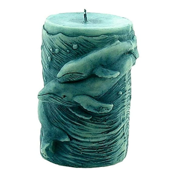 GreatMold Moules à Bougie en Silicone 3D Dauphin Moule à Savon Dauphin Pierre Aromatique Moules en Gypse Résine Art Artisanat