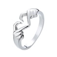 thumbnail image 3 of Guardurnaity Anillo abierto de corazón para cumpleaños, joyería de mano exquisita elegante, decoración de moda de aleación de Zinc, regalo de amistad Ropa, zapatos y accesorios Miscelánea Plata Guardurnaity AP011562-02, 3 of 6