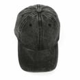 thumbnail image 4 of ZQUUVOU Women's and Men's Denim Baseball Cap Washed Distressed Soft Top Curved Brim Hat Vintage Outdoor Casual Black, 4 of 7