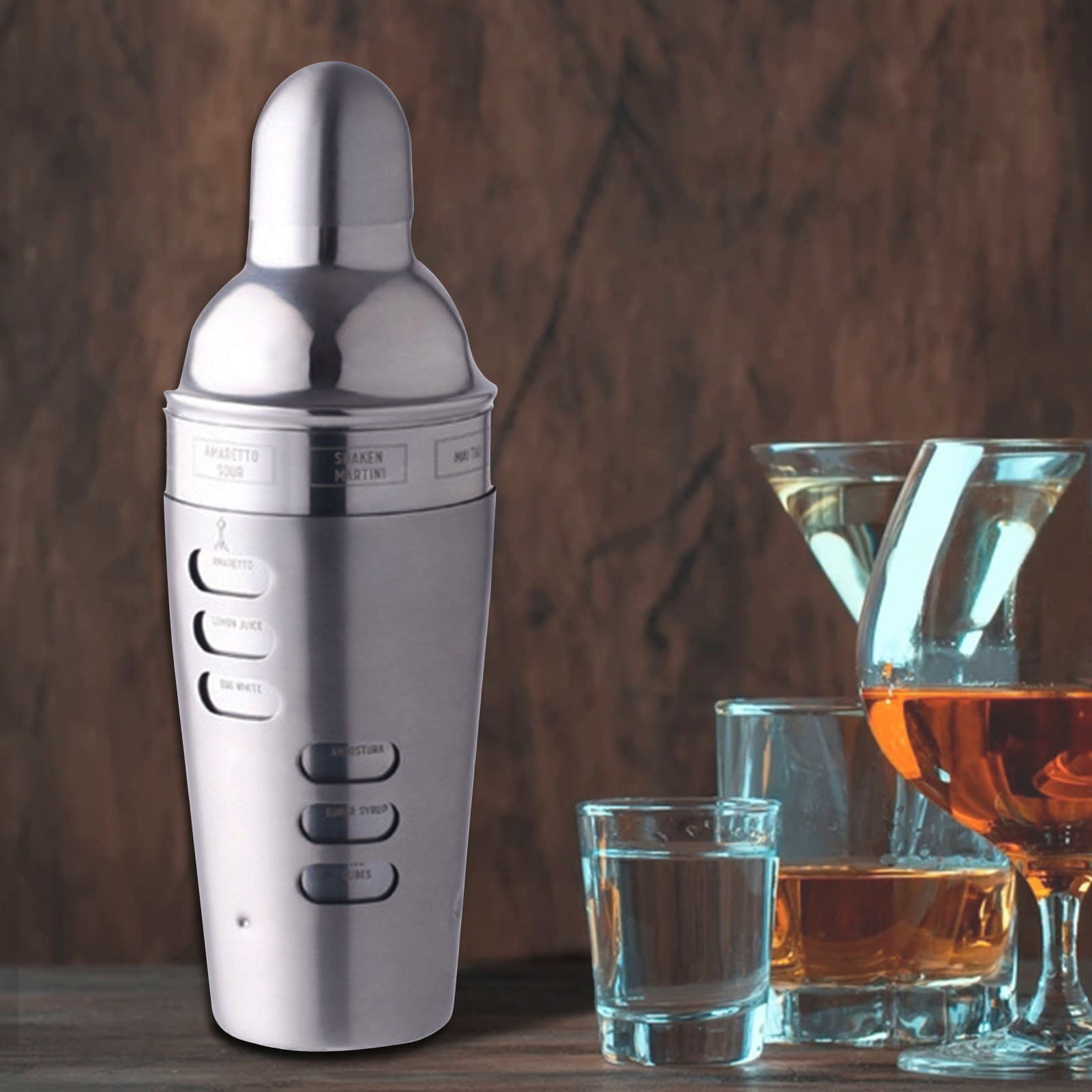 700ml Cocktail Shaker Ecofriendly Leakproof Stainless Steel Double