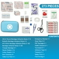 thumbnail image 2 of 273 Piece Workplace First Aid Kit Blue Travel First Aid Car Kit Home Necessity Survival Kit YIDERBO, 2 of 6