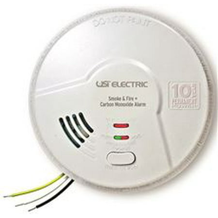 Usi 3-In-1 Tamper Proof Smoke, Fire, And Carbon Monoxide Smart Alarm With 10 Year Sealed Battery Back-Up, (Best Hardwired Smoke And Carbon Monoxide Detector)