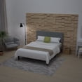 thumbnail image 4 of ULEW | Cama Queen Tapizada en Lino con Marco Metálico | Estructura de MDF y Madera Contrachapada con Espuma | Diseño Elegante y Confortable| Tamaño 154x208.5x113 cm, 4 of 6