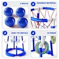 thumbnail image 4 of JBeeCtrl Pool Basketball Hoop Toys for Kids Ages 4-8 8-12 & Adult Floating Basketball Hoop Summer Outdoor Swimming Pool Games Water Play Toys Family Party for Kids（Blue）, 4 of 6