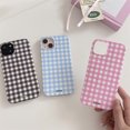 thumbnail image 2 of Funda de teléfono con diseño de celosía elegante y sencilla para iPhone 16, 15, 14, 13, 12, 11 Pro Max, XS, XR, XSMax, 6, 7, 8 Plus, carcasa rígida de PC HD brillante, 2 of 5