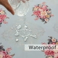 thumbnail image 2 of Vintage Floral Rectangle Tablecloth Shabby Chic Flower Table Cloth Spring Table Cover Waterproof for Dinner Kitchen Picnic, Pink, 60x120 Inches, 2 of 3