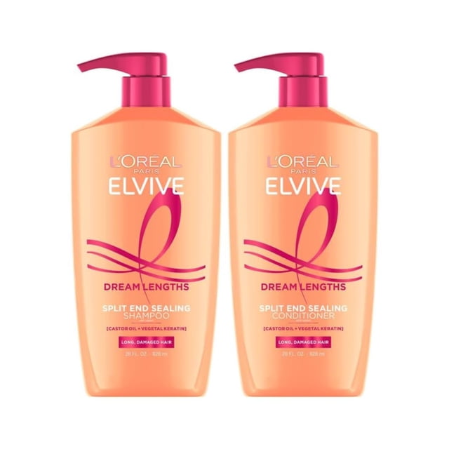 Elvive Dream Lengths Shampoo and Conditioner Kit, Paraben Free, 1 kit
