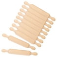 thumbnail image 3 of Wooden Mini Rolling Pin 6 Inches Long Kitchen Baking Rolling Pin Small Wood Dough Roller for Children Fondant Pasta, 3 of 9
