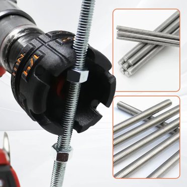 Nut Zipper Drill Attachment For Fast Nut And Bolt Removal Nut Drill Bit Socket Wrenches Tool Set Nut Remover Bolt Extractor Tool Hex Shank Nut Driver 1 4 3 8