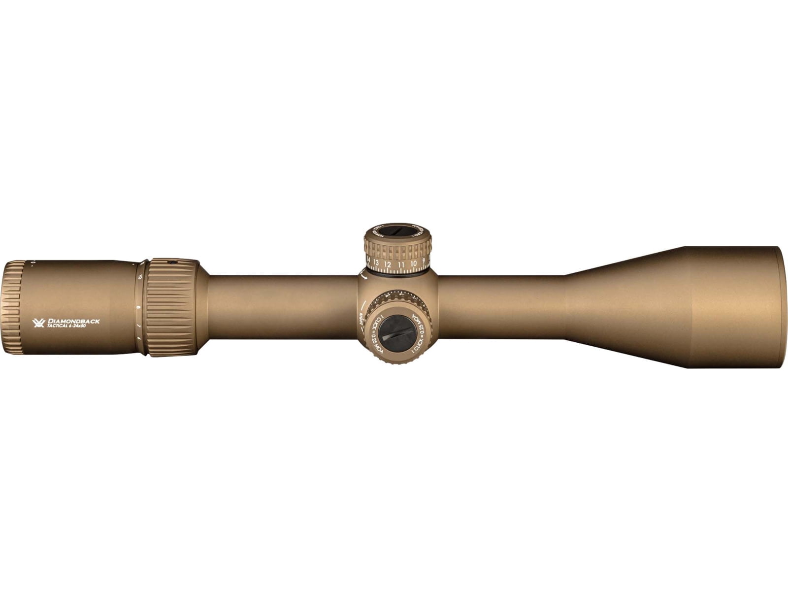 Vortex OPMOD Diamondback 6-24x50mm FFP 30mm Tube Riflescope, Tan