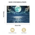 thumbnail image 3 of COMIO   Wall Art Canvas Prints Moon Sea Ocean Landscape Full Moon in Cloud Pictures Paintings Stretched and Framed for Living Room Bedroom Kicthen Office Artwork, 3 of 6