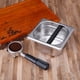 thumbnail image 2 of Injueey Contenedor de acero inoxidable para café expreso, contenedor de posos de café, cubo de café para Barista, tamaño S/L Juegos de servir café y té S&amp;plata S, 2 of 6