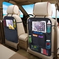 thumbnail image 5 of Car Organizer, 2-Pack Car Back Seat Organizer Storage Bag, Waterproof Backrest Protector Kick Mats, Tablet Holder Car Organizer with Multi Pockets, 5 of 5