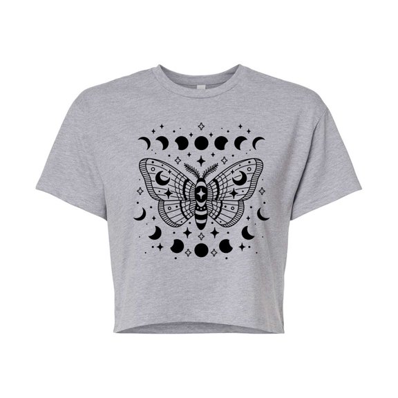 Instant Message - Luna Moth Cropped Graphic T-Shirt