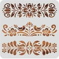 thumbnail image 3 of Plastic Folk Decorative Painting Stencil Templates 12x12inch s, 3 of 9