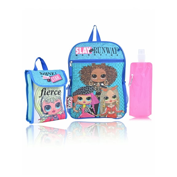 MGA Entertainment L.O.L. Surprise OMG 5-Piece Set Backpack -Aqua