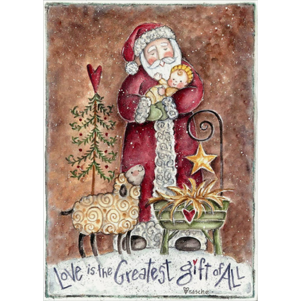 LPG Greetings Love Is the Greatest Gift of All Religious Christmas Card ...