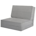 thumbnail image 1 of Costway Chaise Convertible Pliante Lit Canapé Gris, 1 of 10