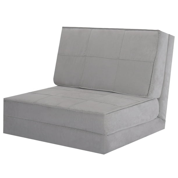 Lounger Sleeper Bed Couch Grey, Small Chair That Converts To Bed