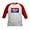 Red/White, variant on CafePress - America First Baseball Jersey - Kids Cotton Baseball Jersey, 3/4 Sleeve Shirt