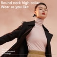 thumbnail image 2 of Minnieouse Otoño Invierno ropa interior femenina de manga larga portátil adelgazamiento caliente camiseta elástica moda Casual Slim Tops Prendas para la parte del cuerpo Negro, 2 of 6