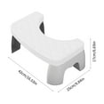 thumbnail image 2 of Squatting Poop Foot Stool Mini Toilet Stool Bathroom Potty Step for All Ages Prevent Long-Term Squat Potty Accessories, 2 of 7