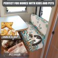 thumbnail image 5 of XYZCANDO Butterfly Floral RV Dinette Cushion Covers Universal Camper Accessories for Inside Sofa Covers Washable Washable Couch Cover 2 Cushion Sofa 1 Backrest Cover and 1 Bench Cover White, 5 of 7