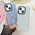 thumbnail image 6 of Compatible with iPhone 14 Luminous Case Glow in The Dark Noctiluncent Fluorescent Case for Women Girls Glitter Bling Sparkling Slim Soft Bumper Protective Shockproof Phone Cover,Purple, 6 of 11