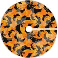 thumbnail image 1 of FMSHPON Halloween Bats Xmas Christmas Tree Skirt Stand Mat for Holiday Party Decoration Indoor Outdoor 36 inches, 1 of 6