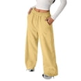 thumbnail image 3 of Boys Casual Wide Leg Sweatpants with Drawstring Elastic Waist Outdoor Long Trousers for Kids Daily Play, 3 of 5
