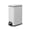 Matte White, variant on Moorefield Forte Slim Rectangular Step Trash Can, 1.6 Gallon Compact Bathroom Waste Bin with Soft Close Lid and Removable Inner Bucket, Matte Black