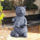 thumbnail image 5 of Estatua de jardín solar shamjiam figura luminosa gato 15 cm x 16 cm x 26 cm, 5 of 8