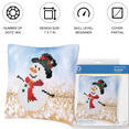 thumbnail image 2 of DIAMOND DOTZ ® - Snowman Top Hat Pillow Diamond Painting Artwork Kit, Christmas Diamond Art, Diamond Dotz Kits for Adults, Christmas Diamond Painting Kits, Diamond Art Christmas, 2 of 6