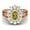 Peridot, variant on 4.03 Ctw Oval London Blue Topaz 925 Sterling Silver Rose Plated Solitaire Women Graduation Gift Ring