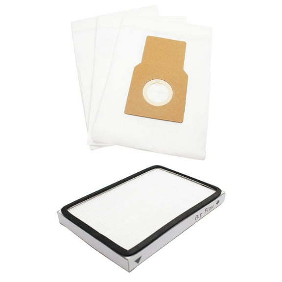 3 Replacement Kenmore 11630712001 Vacuum Bags & 1 HEPA Filter - Compatible Kenmore 50688, 50690, Type O, Type U & 86889, EF-1 Filter