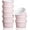 Pink, variant on 8 Oz Ramekins Set of 8,Ceramic Ramiken Oven Safe,Stackable Souffle Cups,Creme Brulee Ramekins for Baking,Dessert,Ice Cream,Snack,Souffle Dishes