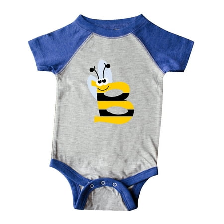 

Inktastic Cute Bee Initial B Gift Baby Boy or Baby Girl Bodysuit