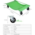 thumbnail image 4 of BouPower Set of 4 Car Wheel Dolly, 10000 LBS Heavy-Duty Carbon Steel Vehicle Moving Dolly with Brakes, Tire Wheel Mover for Cars, Trucks, Trailers, Motorcycles and Boats, 4 of 6