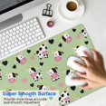 thumbnail image 4 of Long Mouse Pads for Desk,Green Cow Heart Pattern Desk Mats on Top Of Desks, Desk Mouse Pad Extra Large with 3mm Non-Slip Base and Stitched Edge for Gaming,Office,Work,Home 35.4"x15.7", 4 of 6
