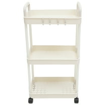 WRISTBIQUE Cart Storage Rack PP Material For Homeowners Indoor Use 1Set 28.3X14.9X10.9In