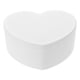 thumbnail image 1 of Joyero en forma de corazón para niñas, organizador de joyas blanco con espejo de maquillaje, pequeño estuche de viaje para pendientes, collares, anillos y pulseras, blanco, 1 of 8