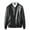 Black, variant on Tawop Jacket Men PU Leather Baseball Bomber Long Sleeve Thin Hoodless Casual Motorcycle Mens Gift,Black,S（50）