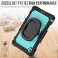 thumbnail image 4 of for Lenovo Tab 10.1/ Tab K10C Case 10.1 inch 2025, 360 Rotating Shockproof Cover with Stand, Handle, Shoulder Strap, Sky Blue Panel, 4 of 7