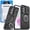 Black, variant on Caseswill for Samsung Galaxy A07 Case with 2X Screen Protector, Dual-Layer Hybrid Shockproof Magnetic Ring Holder Stand with Slide Camera Cover
