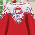 thumbnail image 2 of Collections Etc Embroidered Patriotic Butterflies Cut-Out Table Linens Square, 2 of 2
