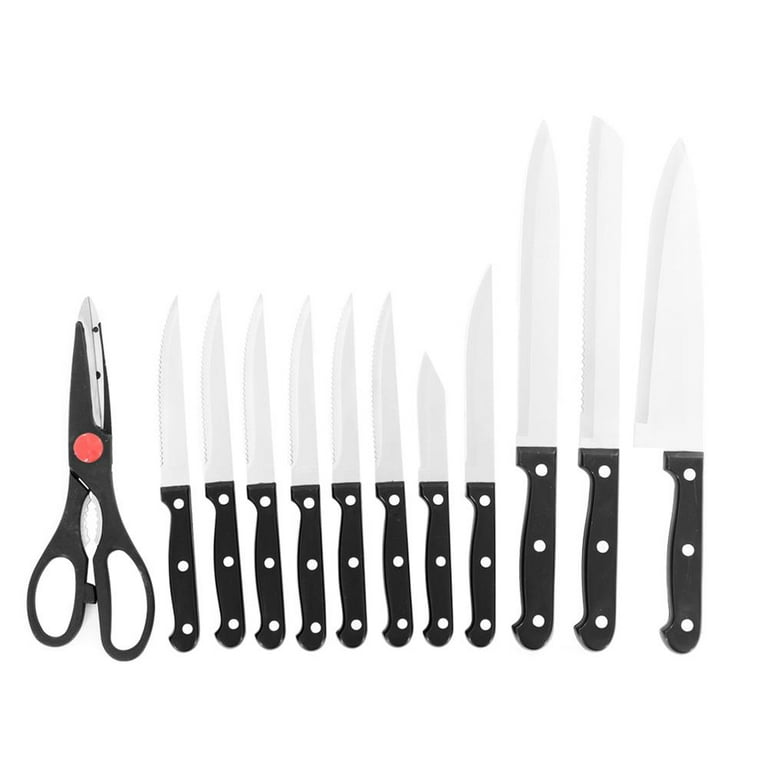 Aiheal Knife Set, 14PCS Stainless Steel Kitchen Knife Set with Clear Knife  Bl