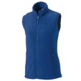 thumbnail image 4 of Russell Europe - Chaleco polar de exterior con cremallera larga para mujer (Azul eléctrico), 4 of 6