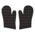 thumbnail image 3 of VHC Brands Cotton Oven Mitt Set of 2, Appliqued, Heat Resistant, Baking Glove Pot Holder, Kitchen Mitts, Wyatt Collection, 12.5x8, Espresso, 3 of 3