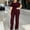 Wine women plus size shorts set a1, variant on Women Plus Size 2 Piece Set Casual Summer Cruise Outfits Loose Short Sleeve Crew Neck Tops Comfy Pants Matching Lounge Sets Tracksuits Travel Airport Clothes, Black 2XL